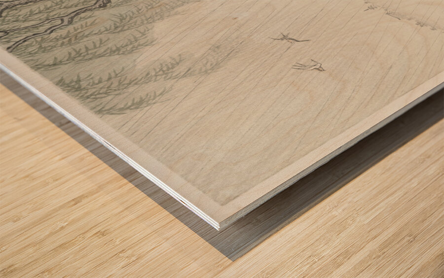 Two women in the rain 1925 - 1936 by Ohara Koson 1877-1945. Wood print