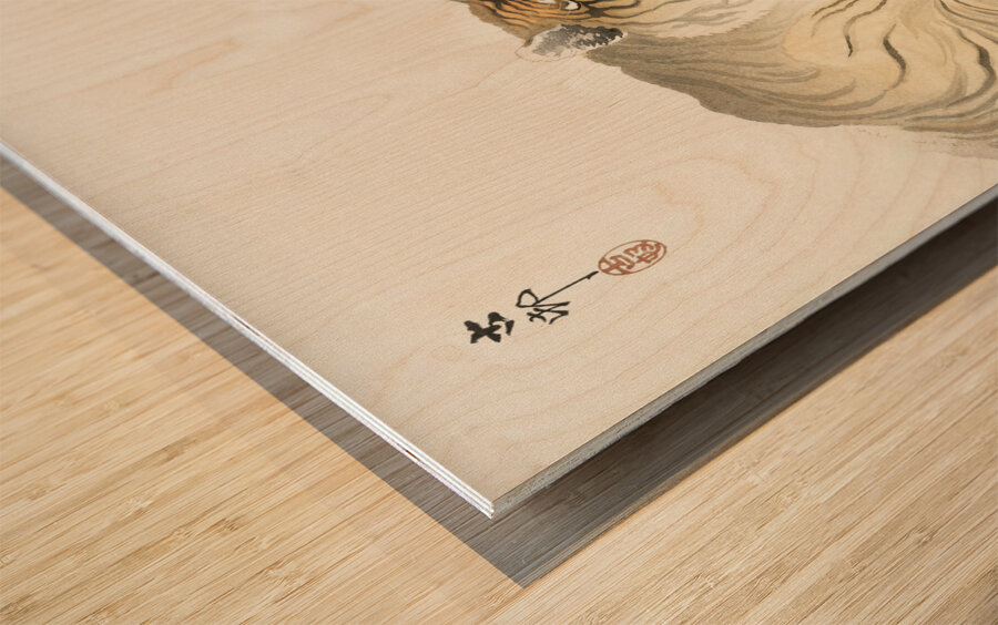 Tiger 1900 - 1930 by Ohara Koson 1877-1945. Wood print