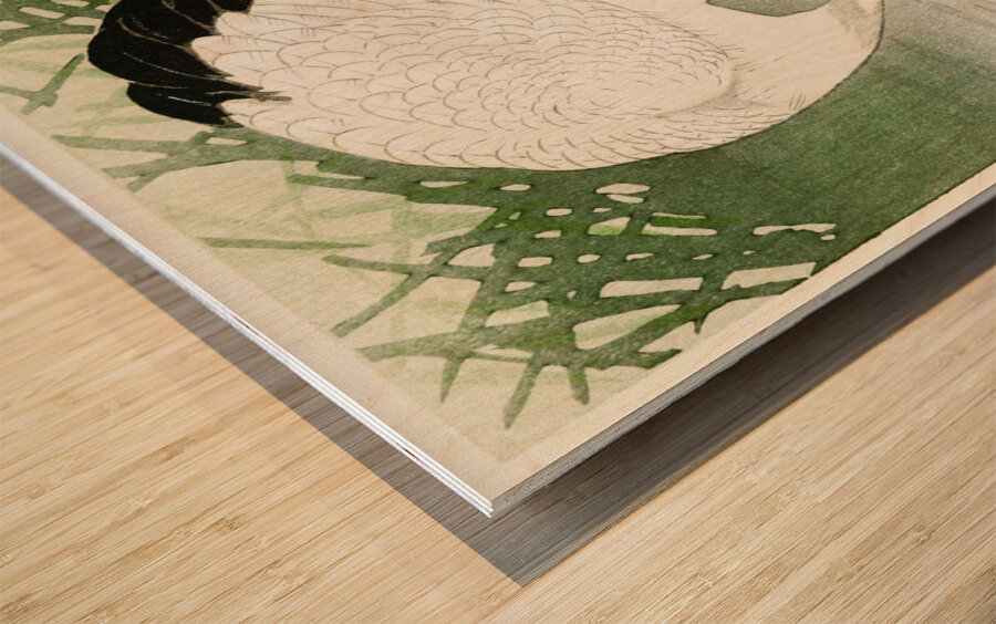 Praying mantis 1900 - 1936 by Ohara Koson 1877-1945. Wood print