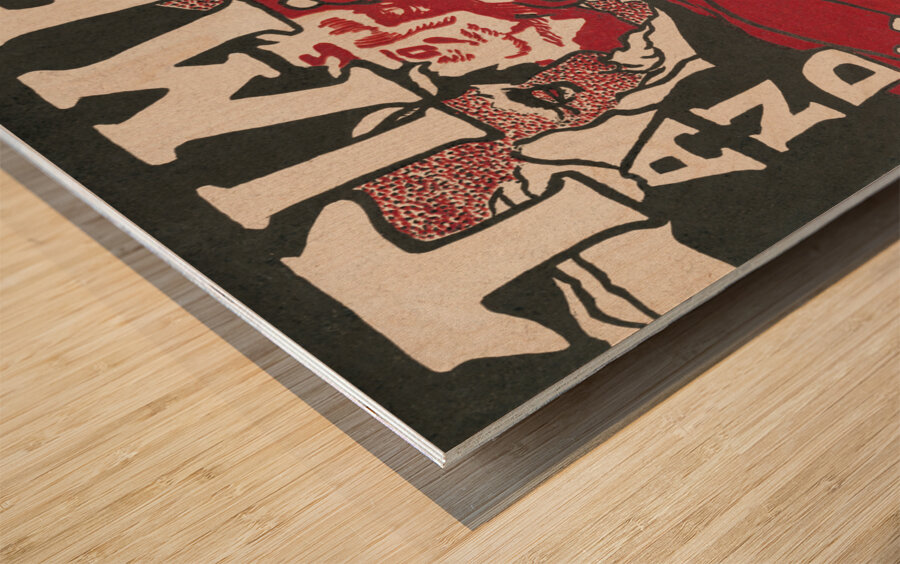 Time and the Hour 1895 poster by Ethel Reed.  Wood print