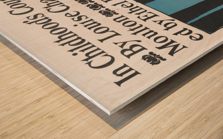 In Childhoods Country by Ethel Reed. Wood print