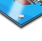 Bakers Island Lighthouse on Summer Day in Salem in Massachusetts - Illus. Acrylic print