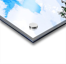 Great Captain Island Lighthouse on Hilltop in Connecticut - Illus. Acrylic print