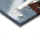 Waves Crash By Portland Head Lighthouse as Sun Breaks Through Clouds Acrylic print