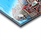 Nubble Light Near Lobster Trap Holiday Tree in Maine -Illus. Acrylic print