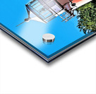 Pink Isle La Motte Lighthouse Tower in Lake Champlain in Vermont - Illus. Acrylic print