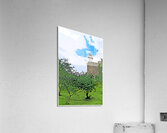 Great Captain Island Lighthouse on Hilltop in Connecticut - Illus. Acrylic Print