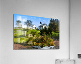 Wildflowers Garden by Burnt Island Lighthouse in Maine Acrylic Print