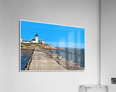 Fishing Near Eastern Point Light in Gloucester Massachusetts -Illus. Acrylic Print