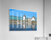 Lobster Boat by Grindle Point Lighthouse in Maine - Illus. Acrylic Print