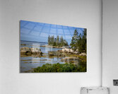 Calm Rocky Shore of Little Deer Isle in Maine Acrylic Print