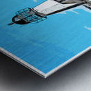 Sandy Point Light Overlooks Narragansett Bay in Rhode Island -Illus. Metal print