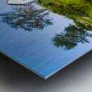 Wildflowers Garden by Burnt Island Lighthouse in Maine Metal print