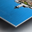 Fishing Near Eastern Point Light in Gloucester Massachusetts -Illus. Metal print