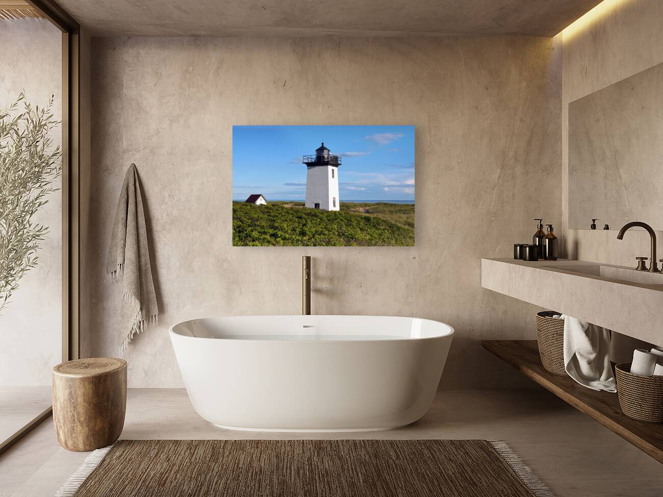 Wood End Lighthouse in Provincetown Massachusetts Reproduction