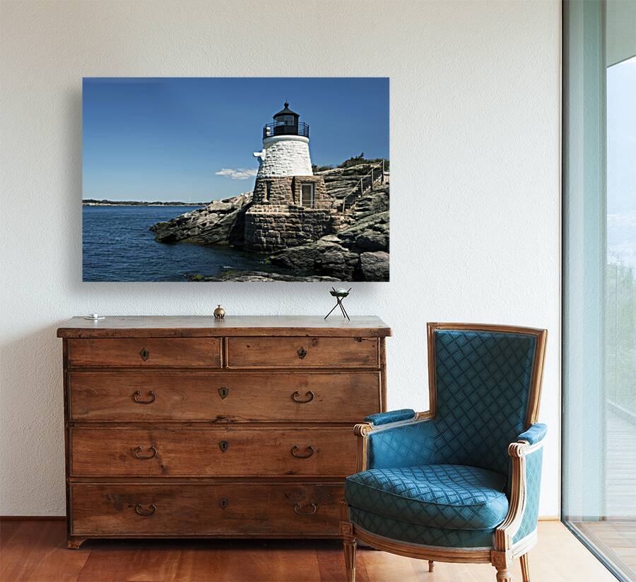 Castle Hill Lighthouse on Narragansett Bay in Rhode Island Reproduction