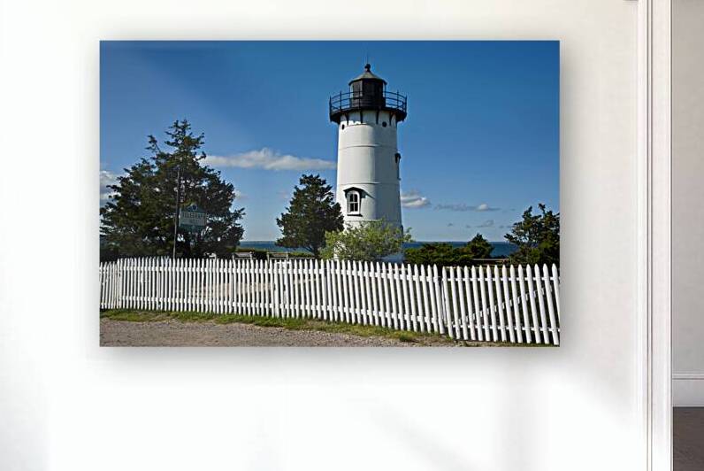 Old Picket Fence By East Chop Light on Marthas Vineyard Island in Massachusetts by Allan Wood