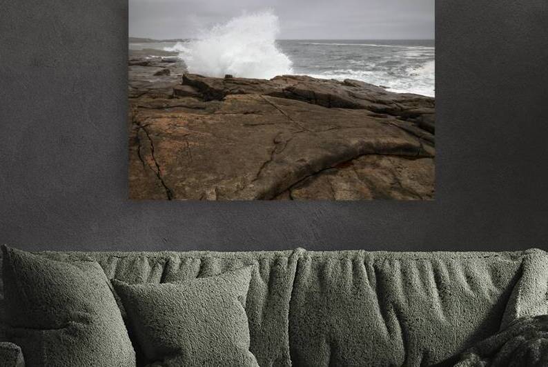 Crashing Waves at Schoodic Point in Acadia National Park in Down East Maine by Allan Wood