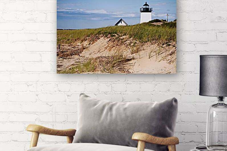 Long Point Lighthouse By Sand Dune on Tip of Cape Cod in Massachusetts by Allan Wood