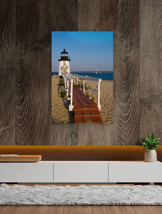  Wooden Walkway at Brant Point Light on Nantucket Island in Massachusetts by Allan Wood