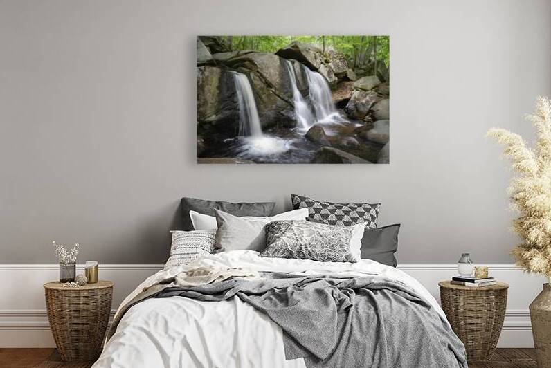 Waterfalls at Willard Brook State Forest in Massachusetts by Allan Wood