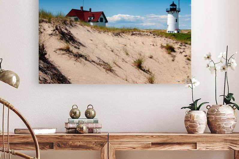 Sand Dunes by Race Point Lighthouse on Cape Cod in Massachusetts by Allan Wood