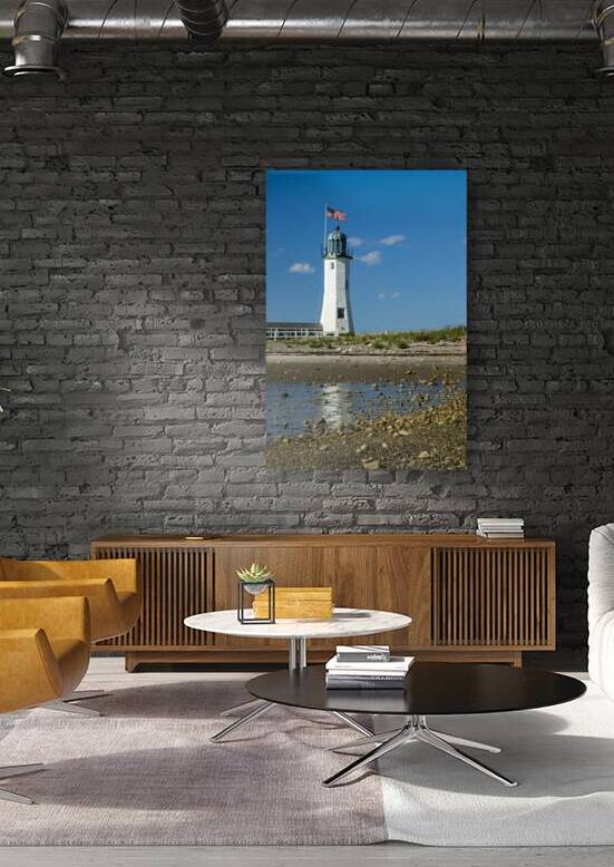 Scituate Lighthouse Tower by Beach in Massachusetts by Allan Wood