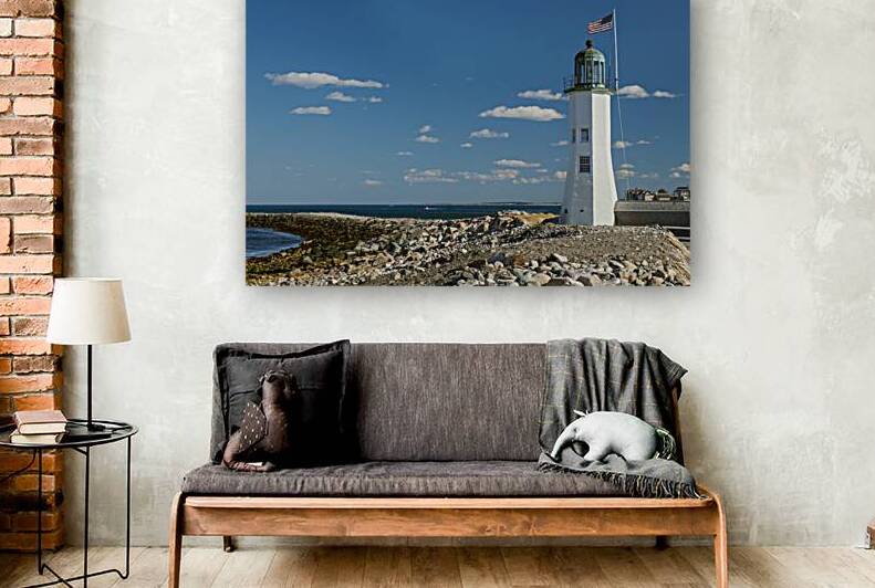 Unique Shape of Scituate Lighthouse Tower in Massachusetts by Allan Wood