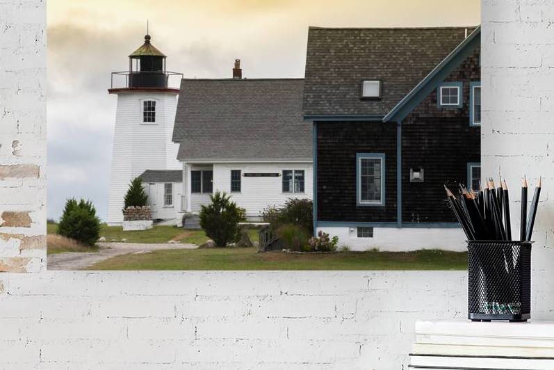 Wings Neck Lighthouse on Cape Cod in Massachusetts by Allan Wood