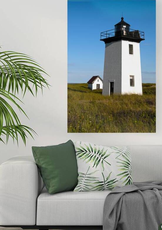 Wood End Lighthouse on Beach Grass in Provincetown on Cape Cod by Allan Wood