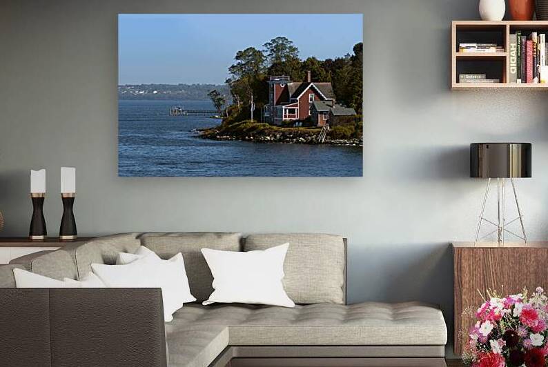 North Conanicut Island Lighthouse in Rhode Island by Allan Wood