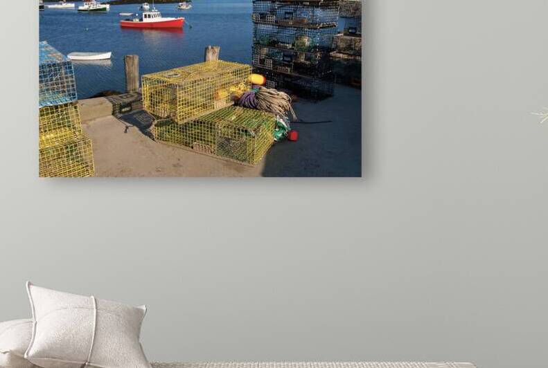 Lobster Boats in Remote Matinicus Harbor in Maine by Allan Wood
