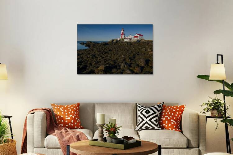 Head Harbor Lighthouse in Canada with the Lowest Tides on the East Coast by Allan Wood