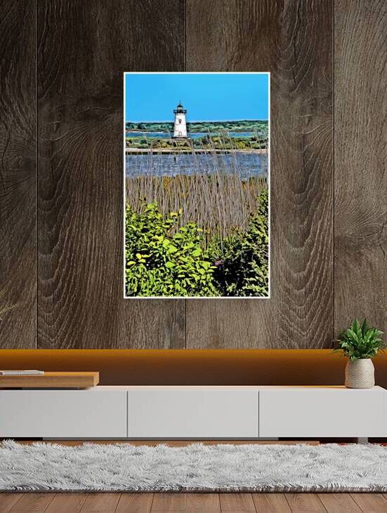 Edgartown Harbor Light on Marthas Vineyard in Massachusetts - Illus. by Allan Wood