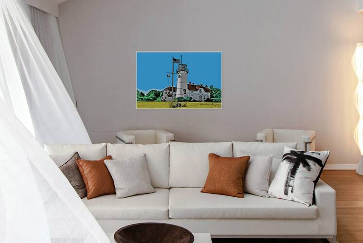 Chatham Lighthouse on Cape Cod in Massachusetts - Illus. by Allan Wood