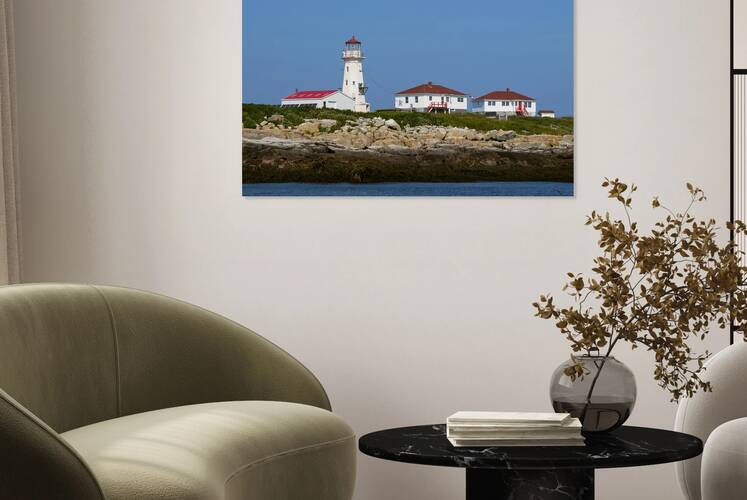 Canadian Border Lighthouse Machias Seal Island Has Two Active Keepers Buildings by Allan Wood