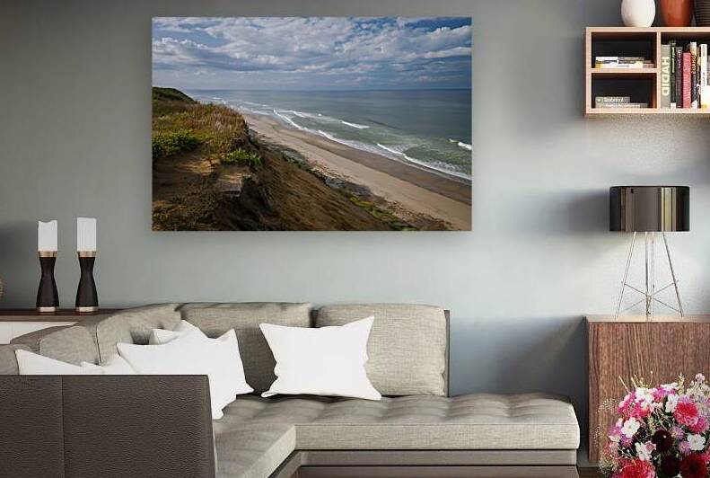 Beach of Cape Cod National Seashore Below Sandy Cliffs in Massachusetts by Allan Wood