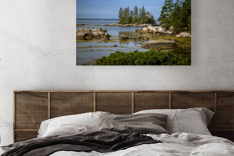 Calm Rocky Shore of Little Deer Isle in Maine Reproduction