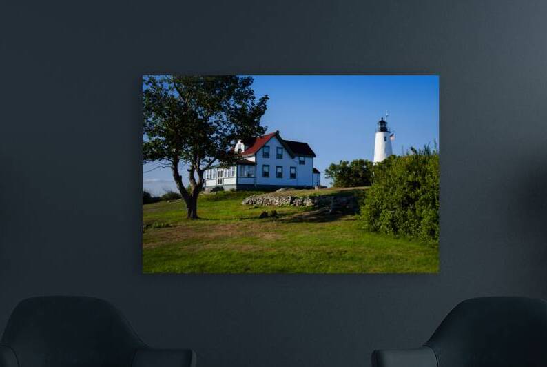Restored Bakers Island Lighthouse and Grounds in Massachusetts by Allan Wood