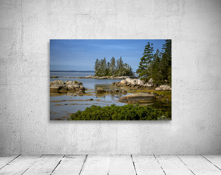 Calm Rocky Shore of Little Deer Isle in Maine Wall Preview