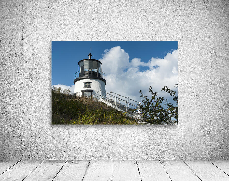 Stairway to Owls Head Lighthouse on Hilltop in Maine Wall Preview
