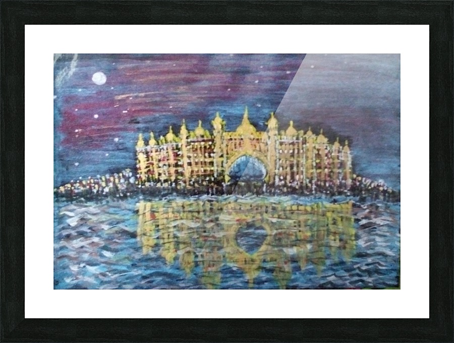 Golden palace Picture Frame print