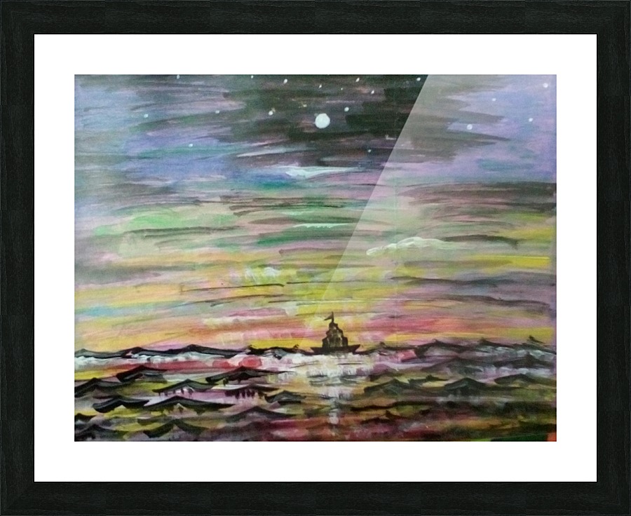 colored sky Picture Frame print