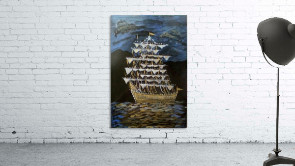 golden ship Wall Preview
