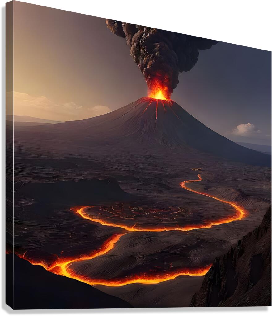 Volcano Fury Canvas Print