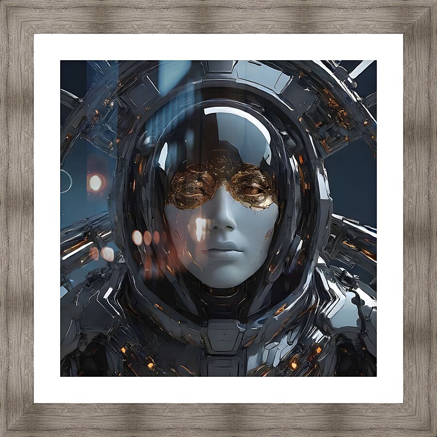 bot in space Picture Frame Printing