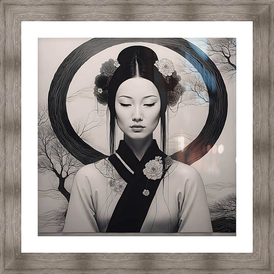 Geisha Picture Frame Printing