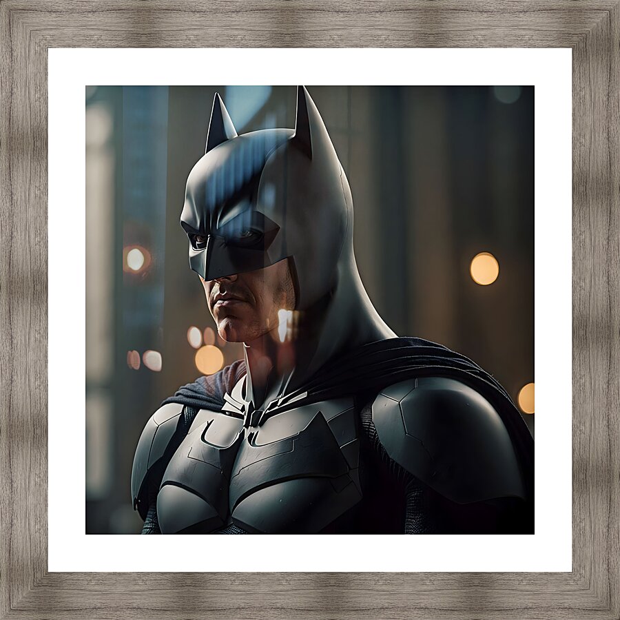 batman portrait Picture Frame Printing