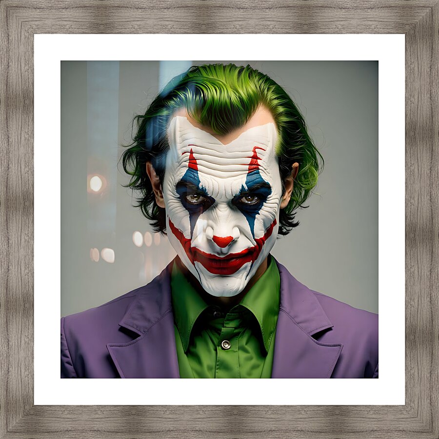 joker portrait Picture Frame Printing