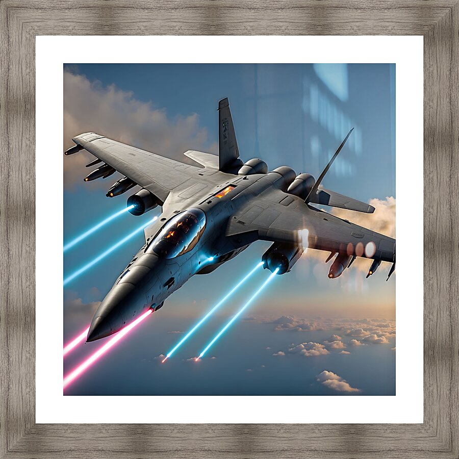 laser airplane Picture Frame Printing